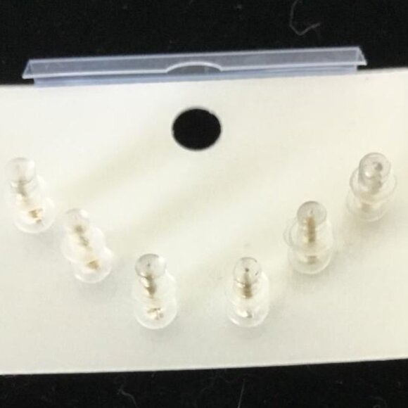 Jandt Set of Three Pair Goldtoned Clover Stud Earrings S925 Sterling Silver Post - Picture 2 of 2